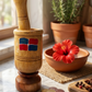 Artisanal Wooden Mortar - Dominican Heritage