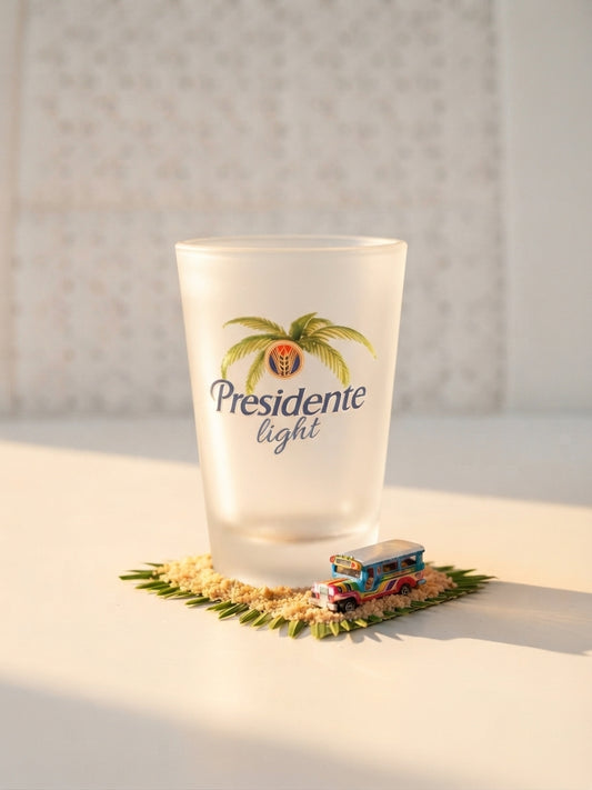 "Presidente Light" Frosted Glass Shot Glass