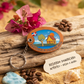 Handcrafted Oval Countryside Dominican Republic Guayacán Wood Keychain