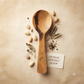 Dominican Guayacán Wood Short Serving Spoon / Scoop