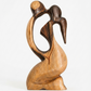 Artisanal Intertwined Figures Figurine in Guayacán Wood (Made in RD)