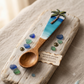 Handcrafted Hand-Painted Tropical Beach and Palm Tree Guayacán Wood Spoon
