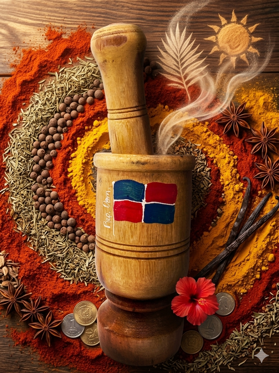 Dominican Pride" Artisanal Mortar