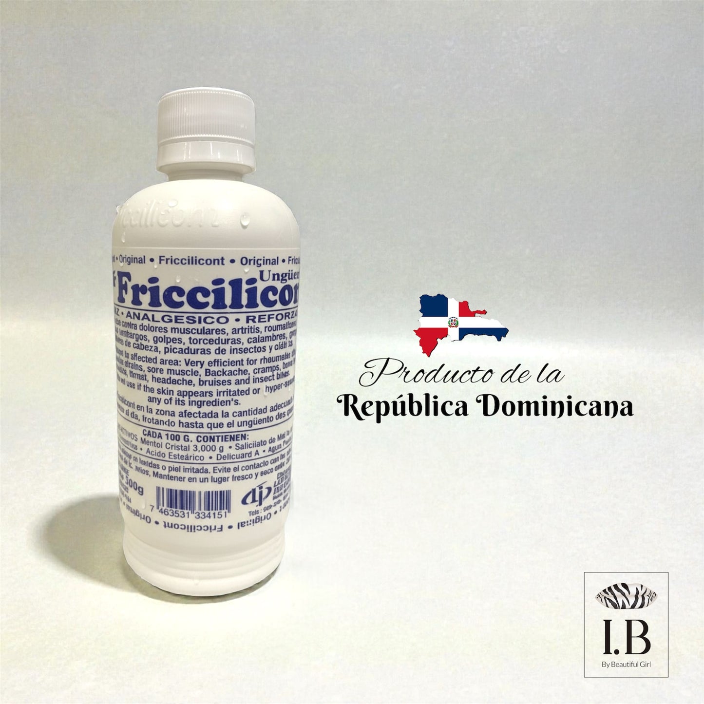 Fricciliont – Dominican Relief for Muscle & Body Tension/ External Analgesic - 300g