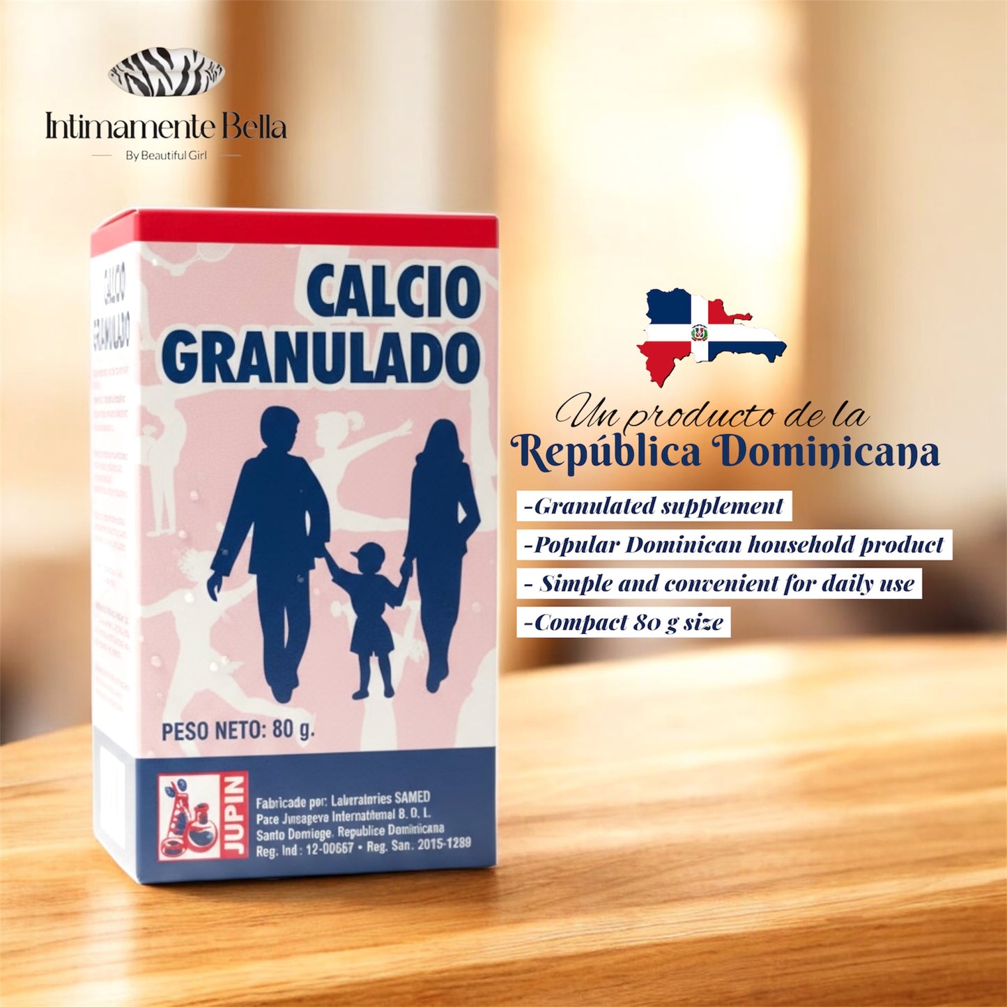 Jupin Granulated Calcium – 80g