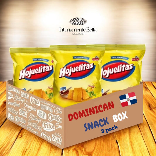 Hojuelitas BBQ (ONLY) Snack Box – Crispy, Savory Dominican Snack - 160 g (pack 3)