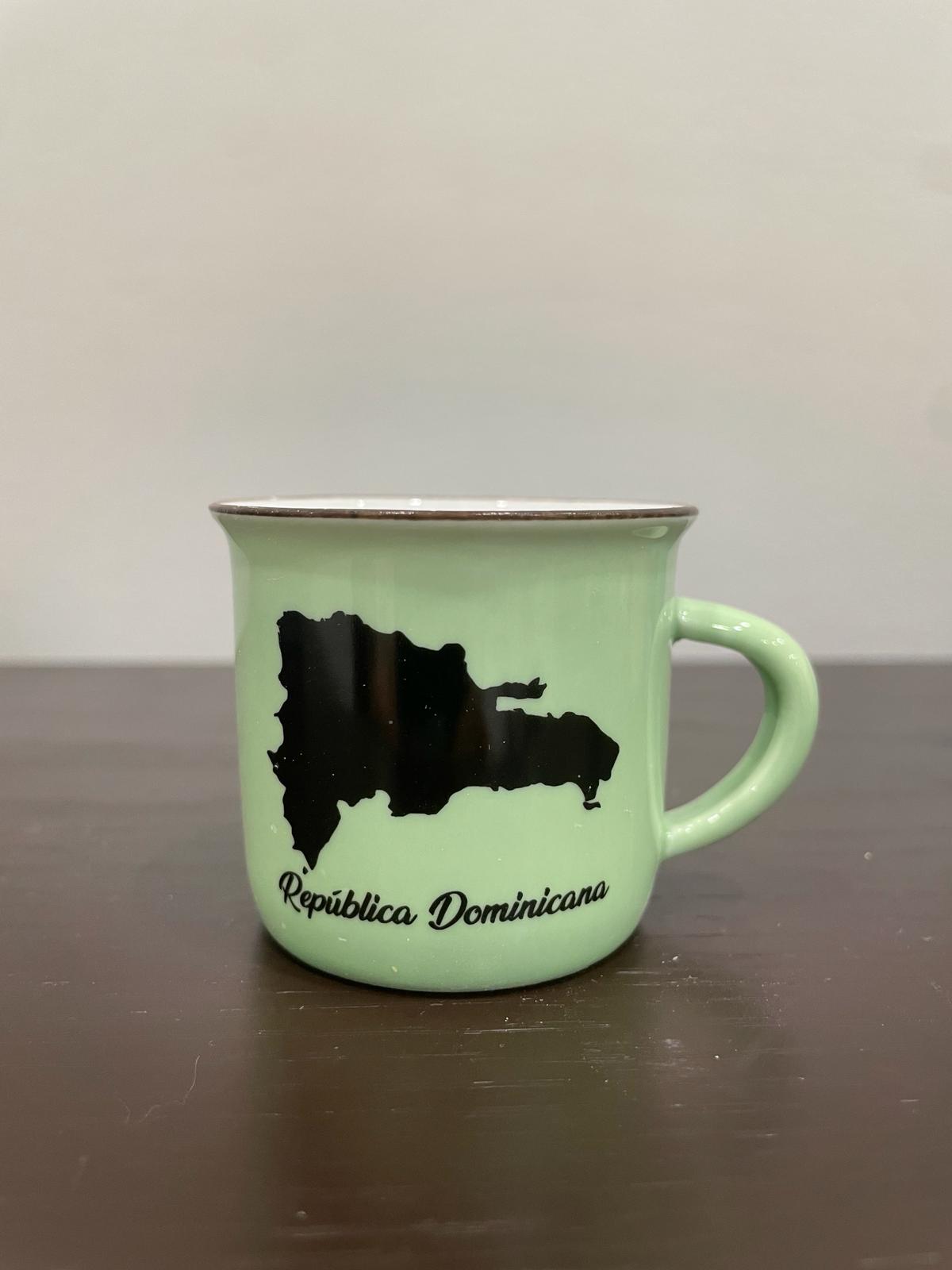 Small Cup with Dominican Republic Map Image