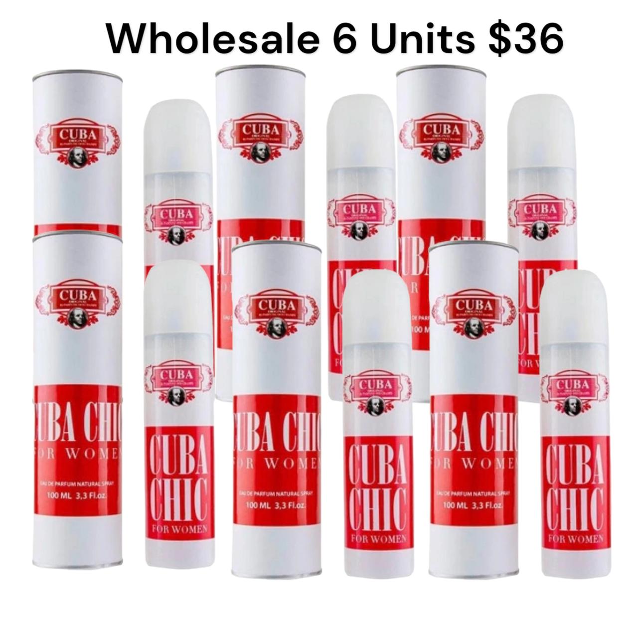 Wholesale Perfume for Women Cuba Chic 6 Units 3.3oz