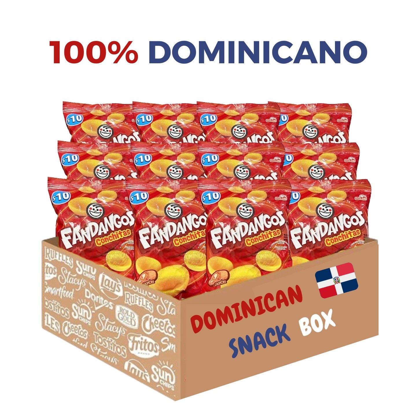 Dominican Fandango Conchitas Ham Flavored Corn Snacks Frito Lay 17g