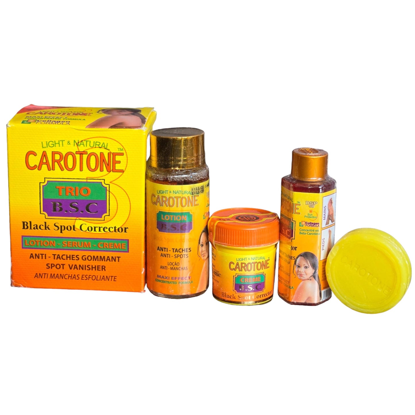 Wholesale Carotone Brightening and Black Spot Treatment Kit 4.4oz