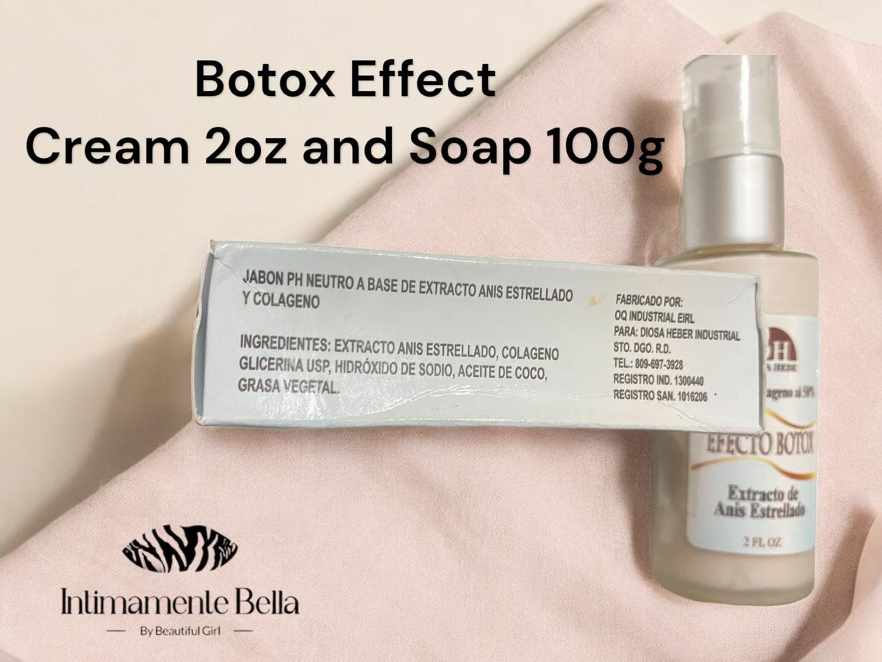 Botox Effect Kit Cream 2oz and Soap 100g