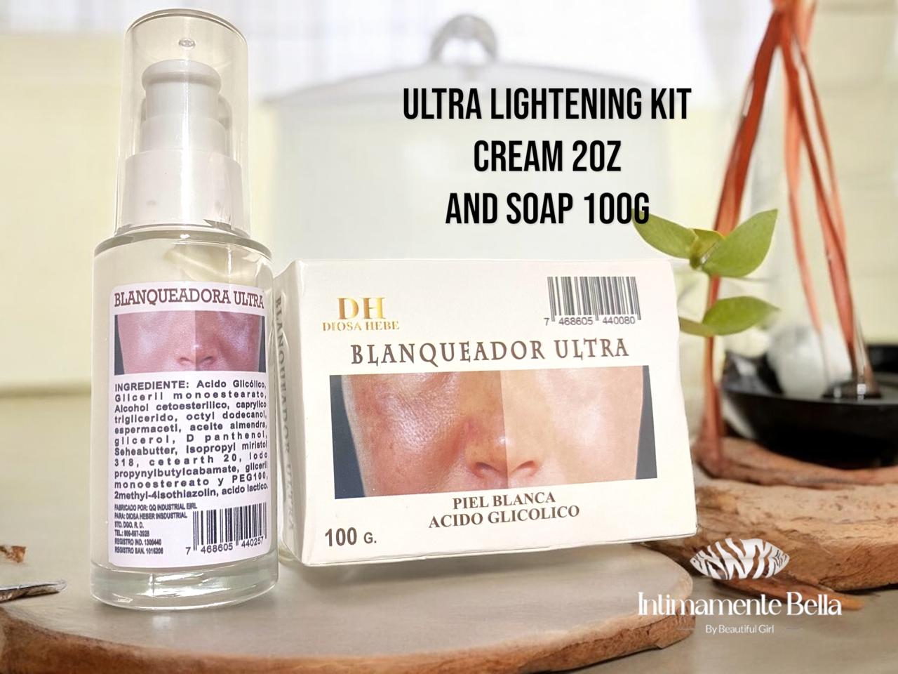 Ultra Lightening Kit Cream 2oz and Soap 100g