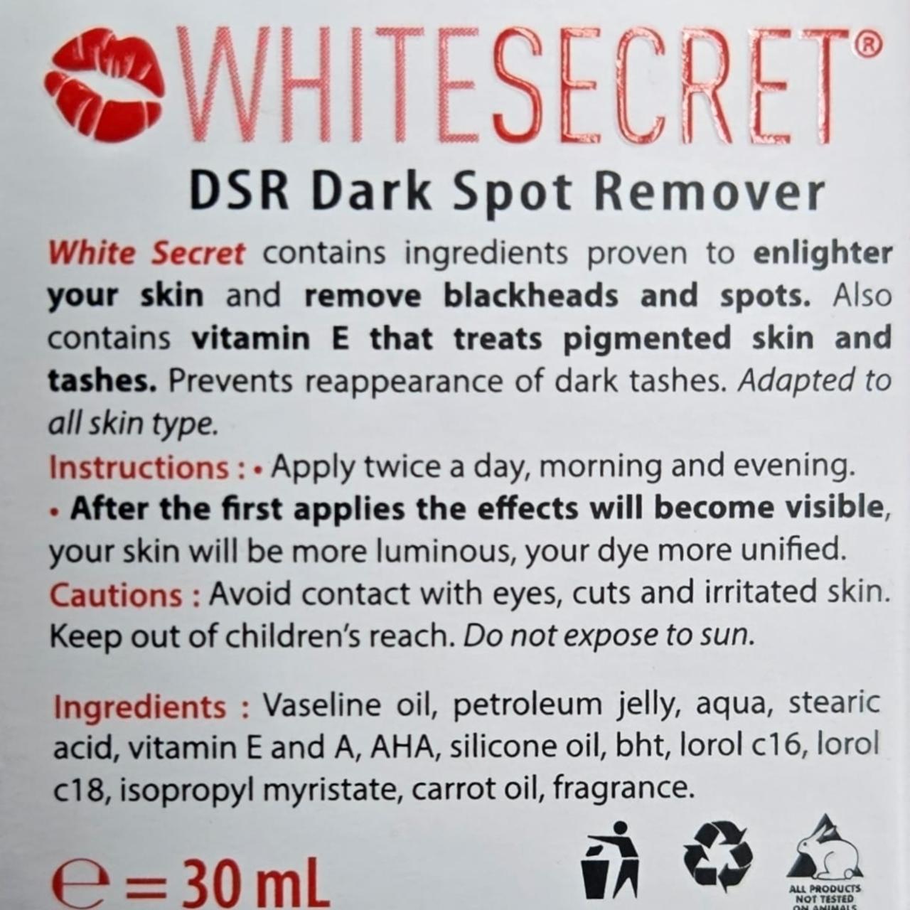 White Secret Dark Spot Removal Cream 30ml