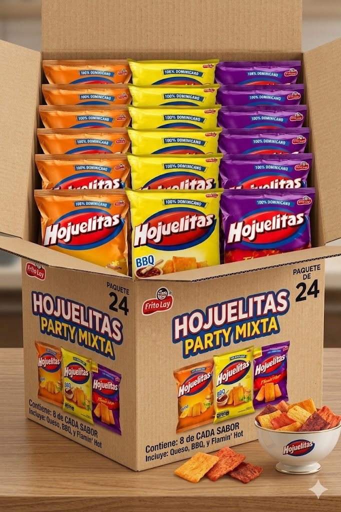 Wholesale Variety Mix (ONLY) Snack Box – Dominican Crunchy Snacks - 160 g (Pack 24)
