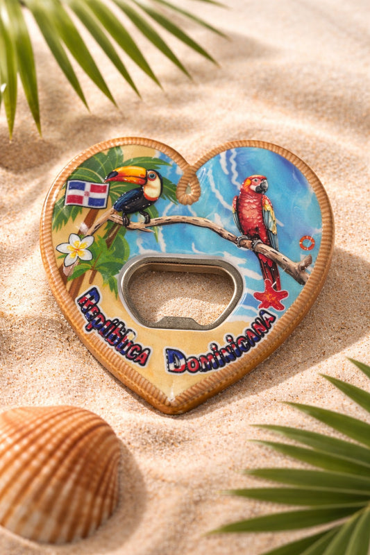 Quisqueya Soul" 3D Magnetic Bottle Opener – Artisan Collection 🇩🇴❤️