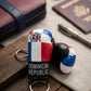 Dominican Republic Boxing Glove Keychain – Synthetic Leather Souvenir 🇩🇴🥊
