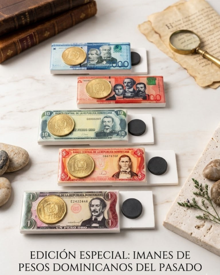 Special Edition: Historical Dominican Peso Bill Magnets 🇩🇴💰