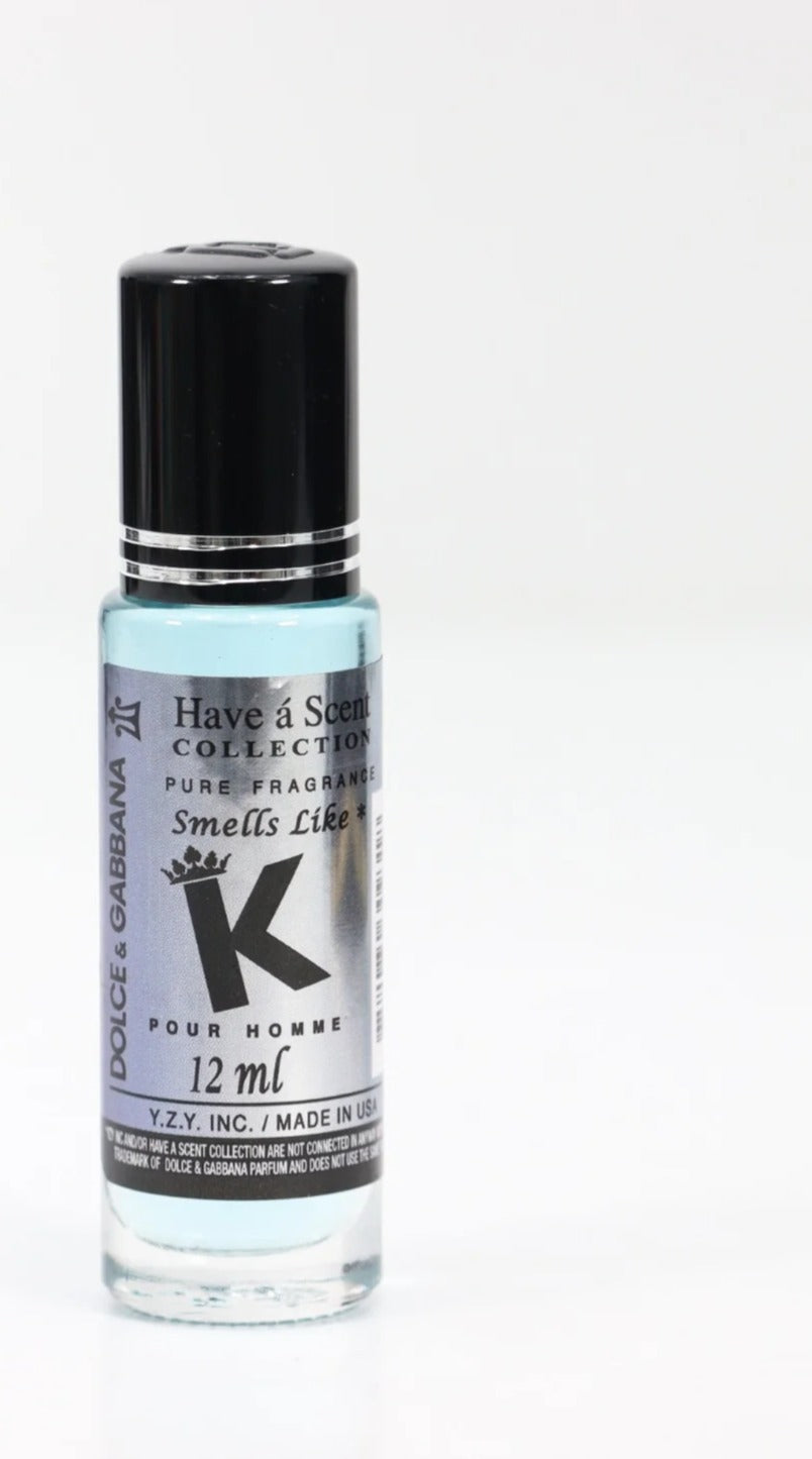 Wholesale Have a Scent Roll-On Oil Perfume Inspired by K by Dolce &amp; Gabbana 12ml Pack of 12