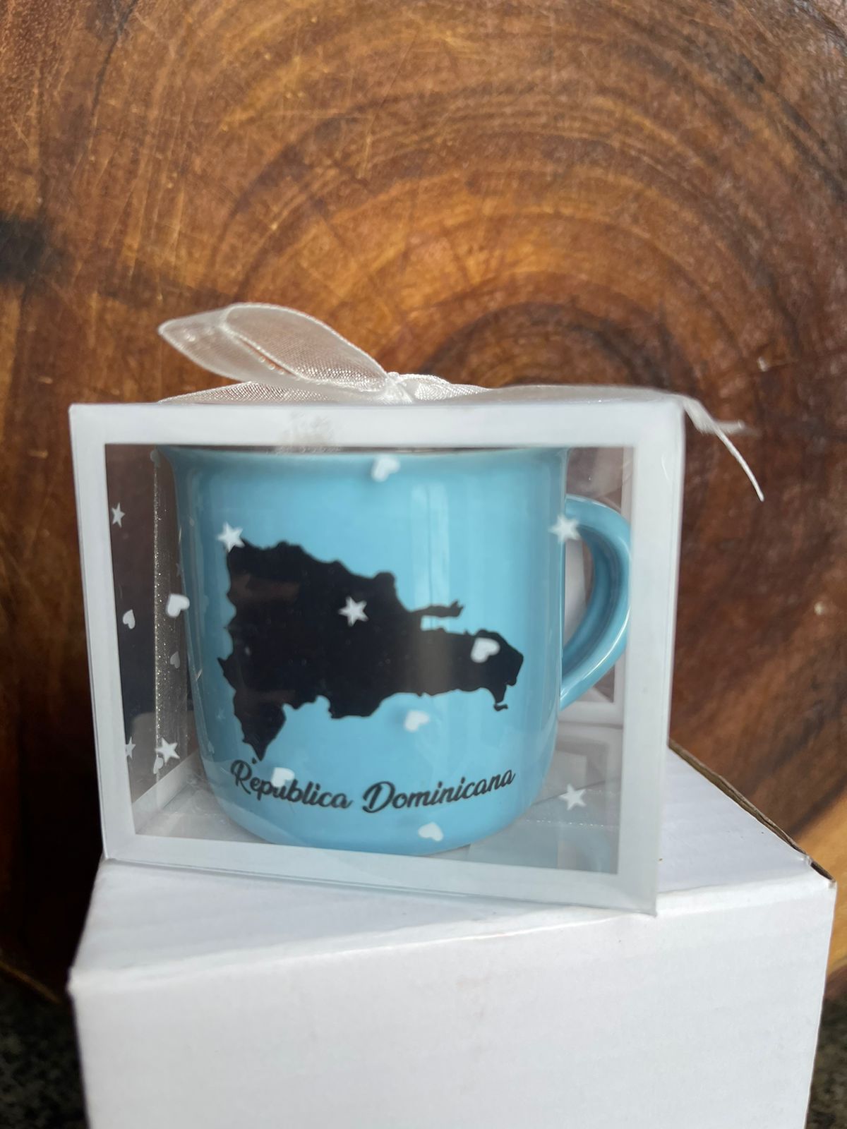 Small Cup with Dominican Republic Map Image