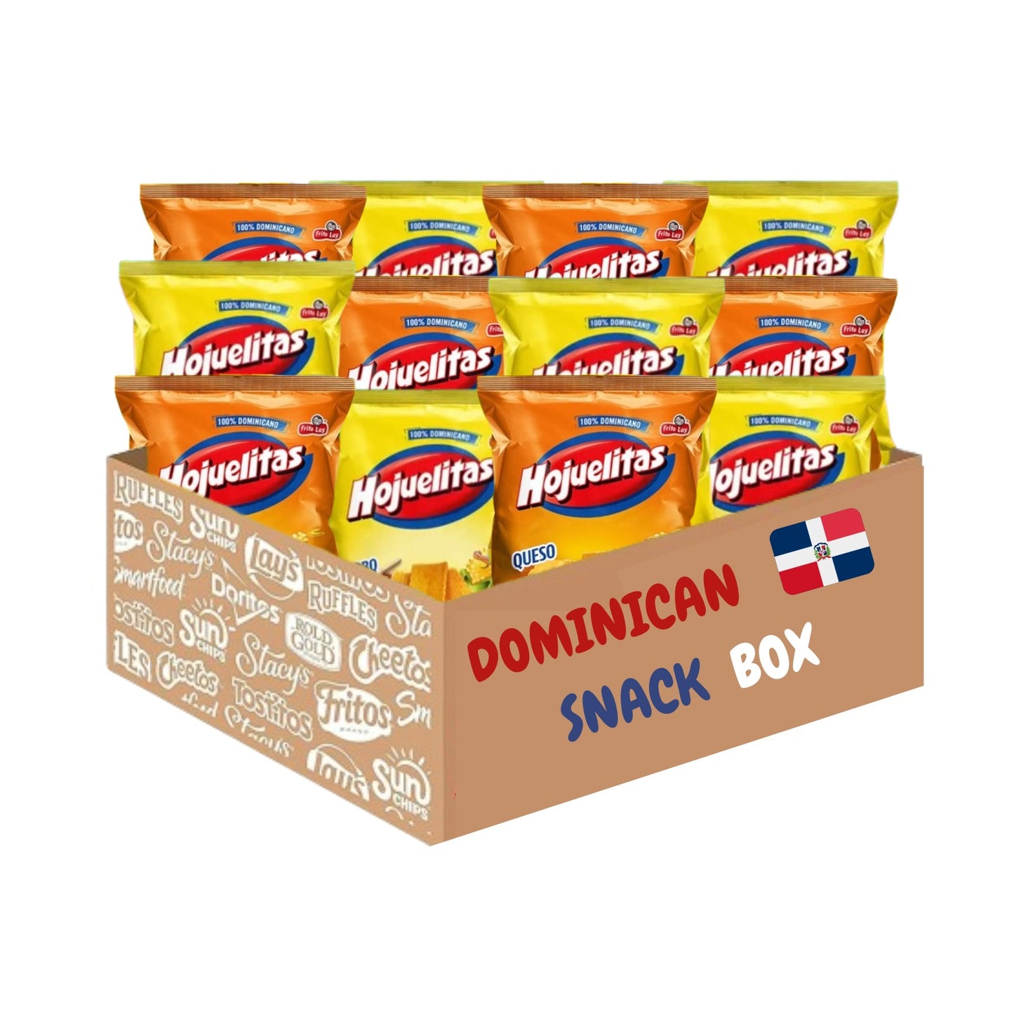 Wholesale Dominican Hojuelitas Corn Flakes Mix Cheese Flavor and BBQ Frito Lay 160gr Pack of 24