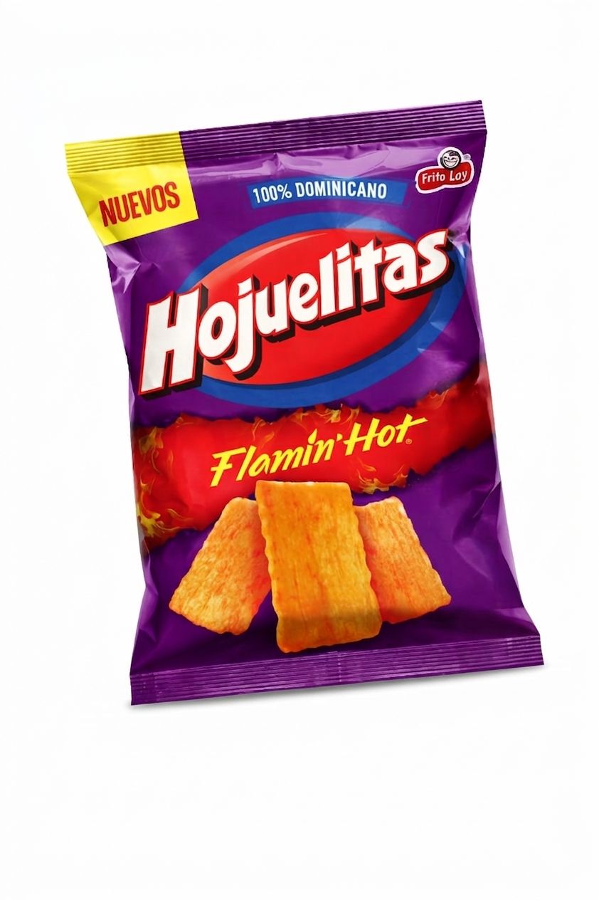Hojuelitas Flamin Hot (ONLY) Snack Box – Crispy, Spicy Dominican Snack - 160 g (pack 3)