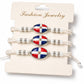 Dominican Pride" Bracelet Set – Crystals & Braided Cord 🇩🇴✨