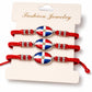 Dominican Pride" Bracelet Set – Crystals & Braided Cord 🇩🇴✨