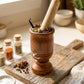 Artisan Dark Wood Mortar & Pestle – Premium "Pilón" Edition 🇩🇴