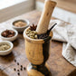 Exotic Bicolor Wooden Mortar & Pestle – The Ultimate Artisan "Pilón" Luxury 🇩🇴