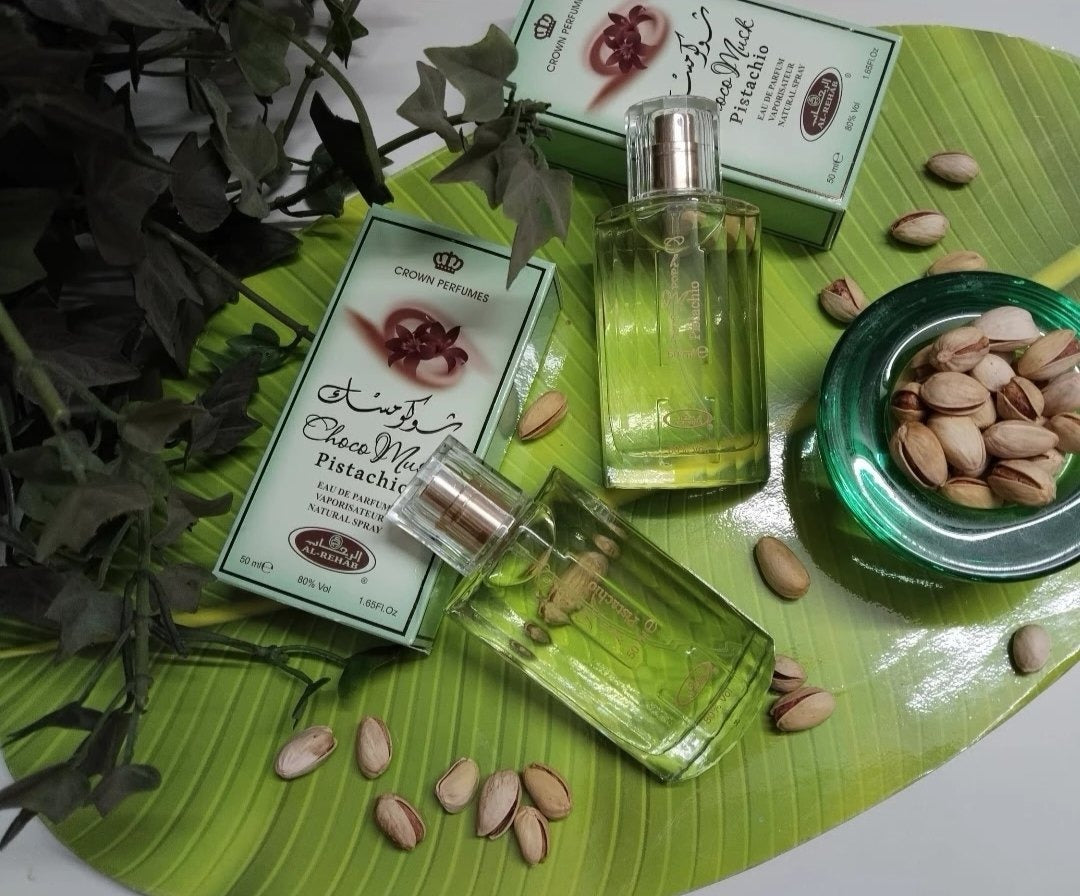 Choco Musk Pistachio - Al-Rehab: A Nutty Gourmand Delight