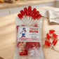 Caram's Belty Strawberry Lollipops
