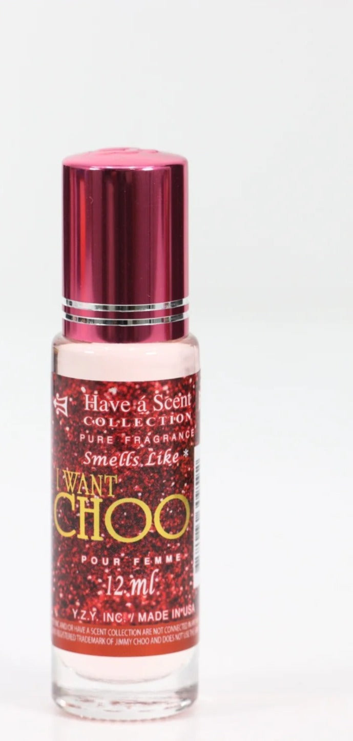 Wholesale Roll-On Oil Perfume Inspired by "I Want Choo" - 12ml | Long-Lasting Women's Fragranc (Pack of 12)