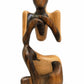 Artisanal Contemplative Form Figurine in Guayacán Wood (Made in RD)