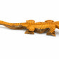 Artisanal Alligator Figurine in Guayacán Wood (Made in RD)