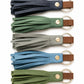 Artisanal Leather Tassel Keychain