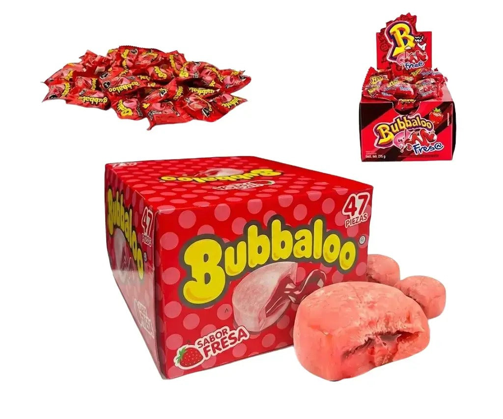 Bubbaloo Strawberry Flavor Bubble Gum