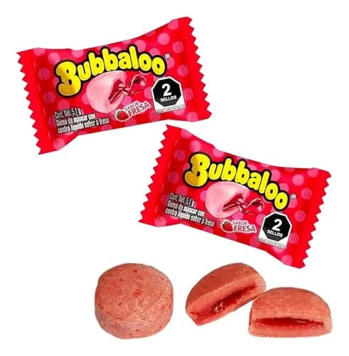 Bubbaloo Strawberry Flavor Bubble Gum