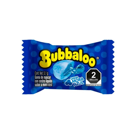 Bubbaloo Blue Blackberry (Mora Azul) Bubble Gum