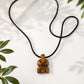 Dominican Guayacán Wood Taíno Petoglyph Pendant Necklace