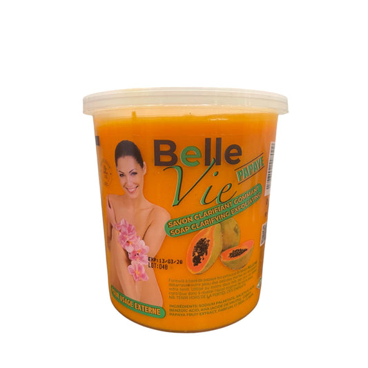 Belle Vie Papaya Clarifying Exfoliating Soap Cup 670g