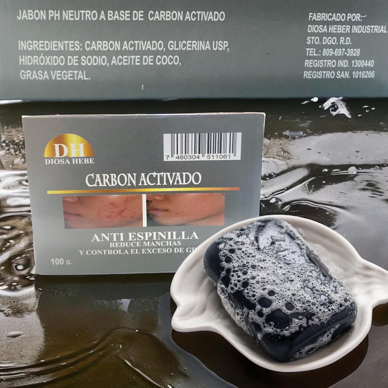 Activated Charcoal Soap Diosa Hebe 100g