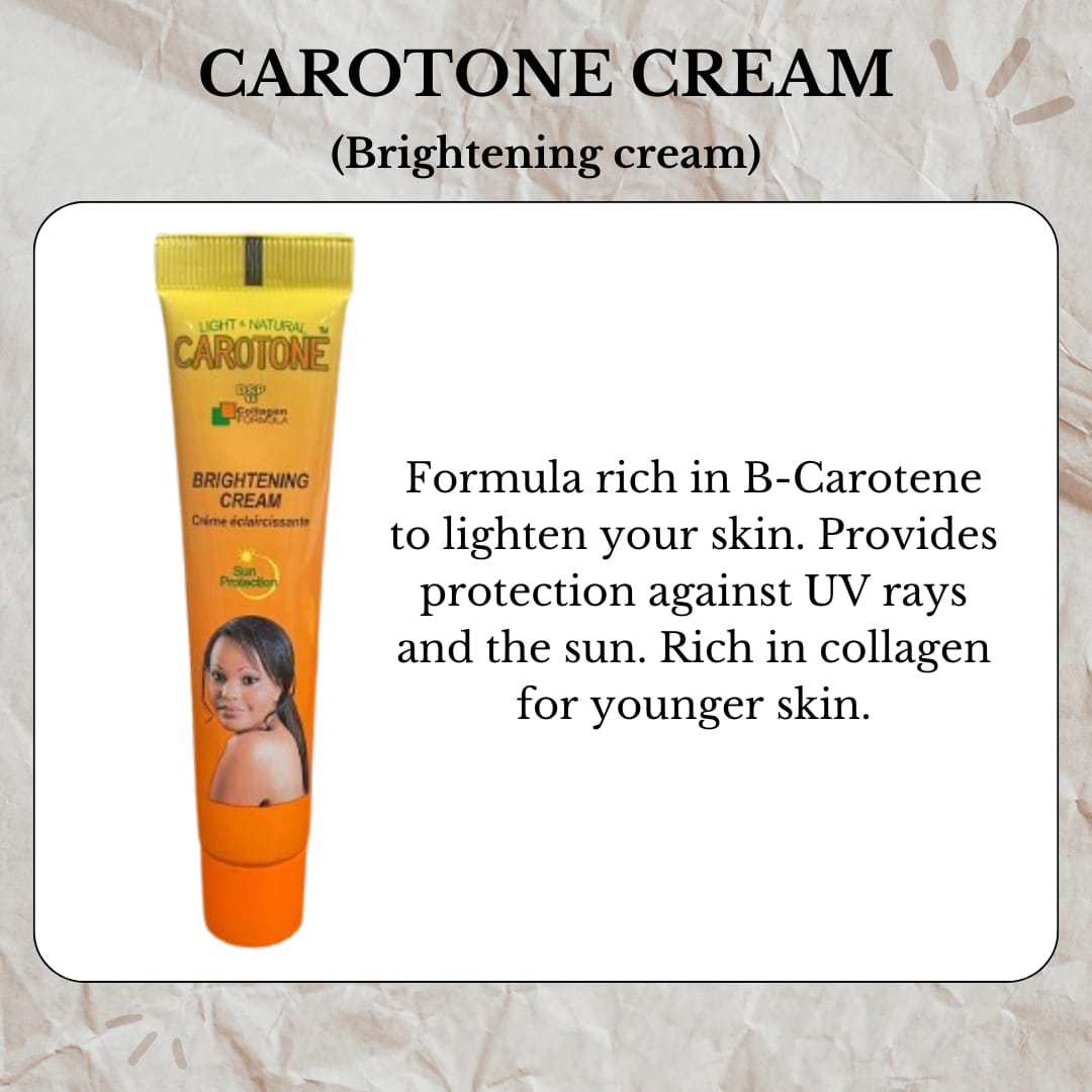 Carotone Brightening Cream Tube 1 Oz