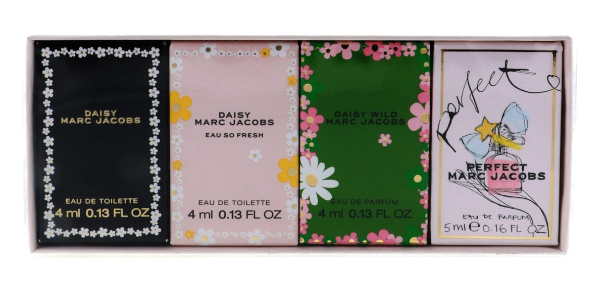 Marc Jacobs Daisy & Perfect Miniature Fragrance Set (Luxury 4-Piece Set)