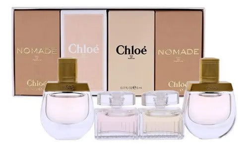 Chloé & Nomade Miniature Fragrance Set (Luxury 4-Piece Collection)