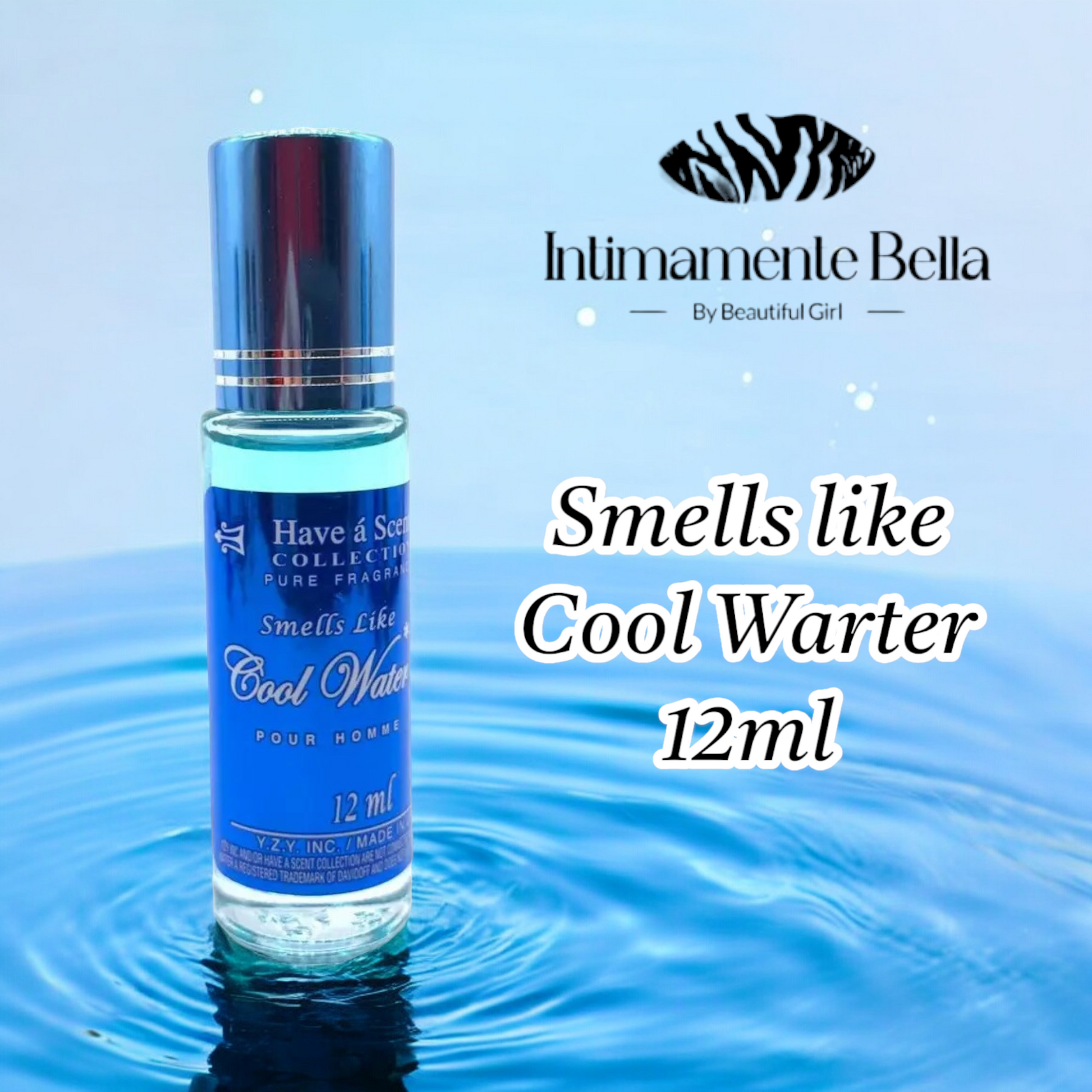 Cool Water Roll-On Oil Perfume For Men 12ml Pure Fragrance Oil