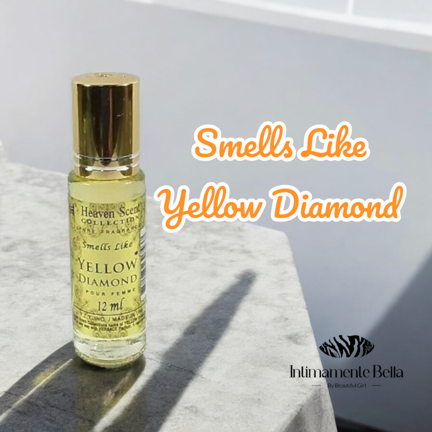 Yellow Diamond Roll-On Oil Perfume For Women 12ml Pure Fragrance travelsize