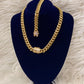 Cuban Link Chain Stainless Steel Necklace and Bracelet Jewelry for Women and Men (unisex)