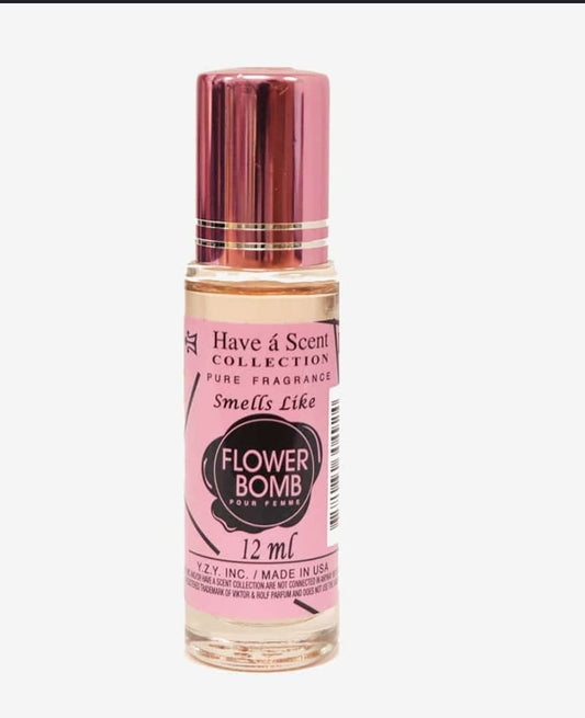 Flower Bomb Roll-On Oil Perfume For Women 12ml Pure Fragrance Oil