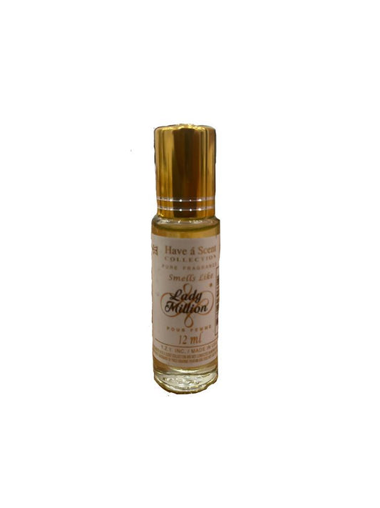 Lady Million Roll-On Oil Perfume For Women 12ml Pure Fragrance Oil